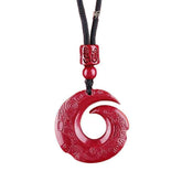 Root Protection - Raw Cinnabar Chakra Pendant