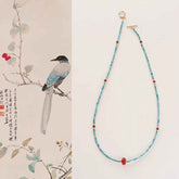 Sacral Expression | Red Agate Turquoise Necklace