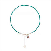 Throat Serenity - Turquoise Pearl Necklace