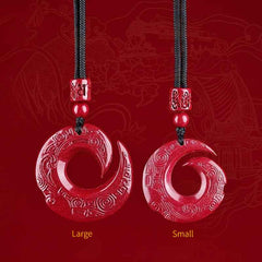Root Protection - Raw Cinnabar Chakra Pendant