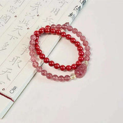 Close-up look of high-vibration rutilated quartz stones and spiritual gemstone jewelry by AURA LITH.