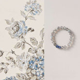 AURA LITH Emotional Balance Gray Moonstone and Kyanite Bracelet, a natural gemstone bracelet designed to soothe the mind and support stability.