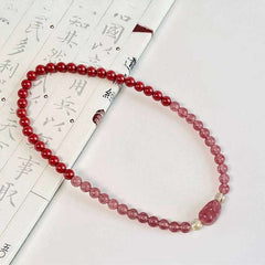 Spiritual crystal chakra bracelet with a protective PiXiu charm, perfect as a mindfulness gift for Aries.