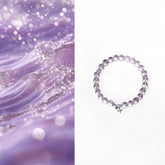 AURA LITH Luck & Clarity Amethyst Crystal Bracelet, a natural gemstone bracelet featuring premium Bolivian amethyst to enhance intuition and peace.