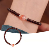 AURA LITH Sacral Activation Carnelian Chakra Bracelet, a natural gemstone bracelet for energy healing and passion boost.