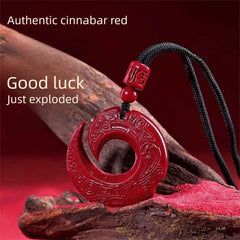 Root Protection - Raw Cinnabar Chakra Pendant