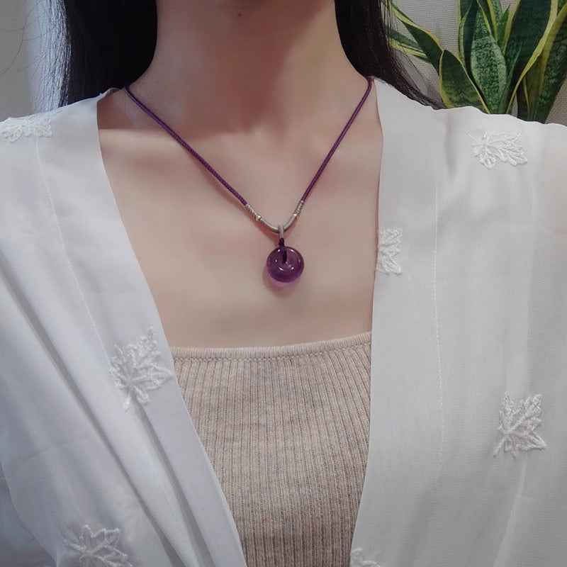 Crown Wisdom - Amethyst Ping'an Necklace