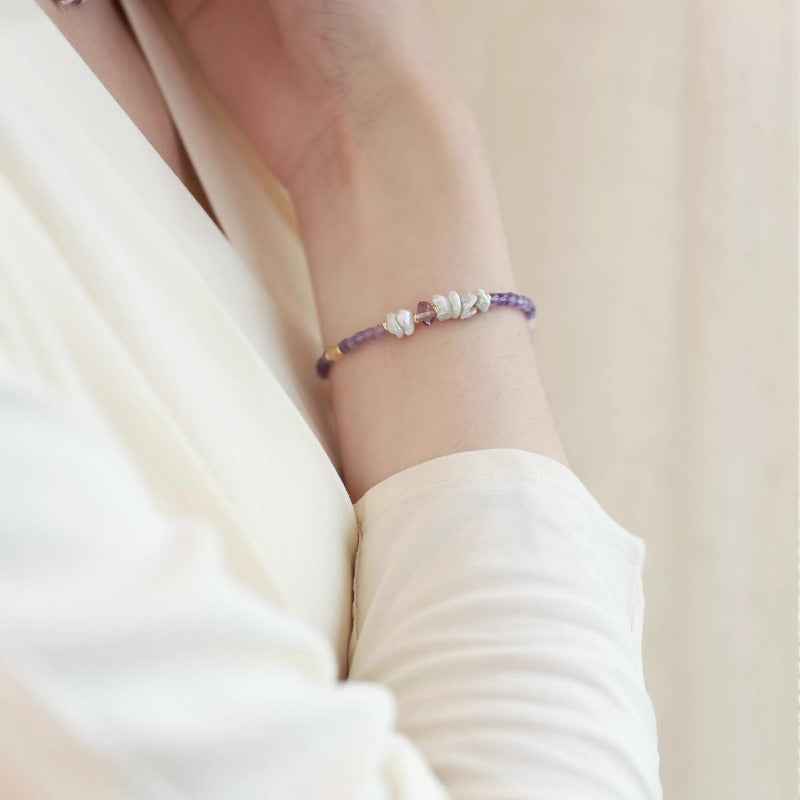 Crown Awakening | Amethyst Baroque Pearl Necklace