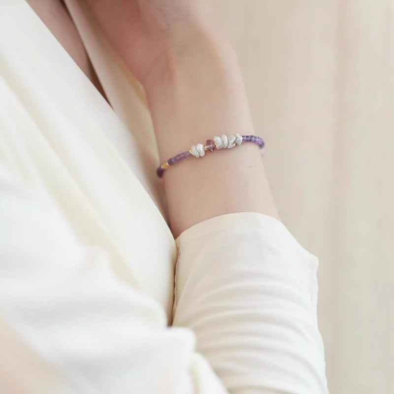 Crown Awakening | Amethyst Baroque Pearl Necklace