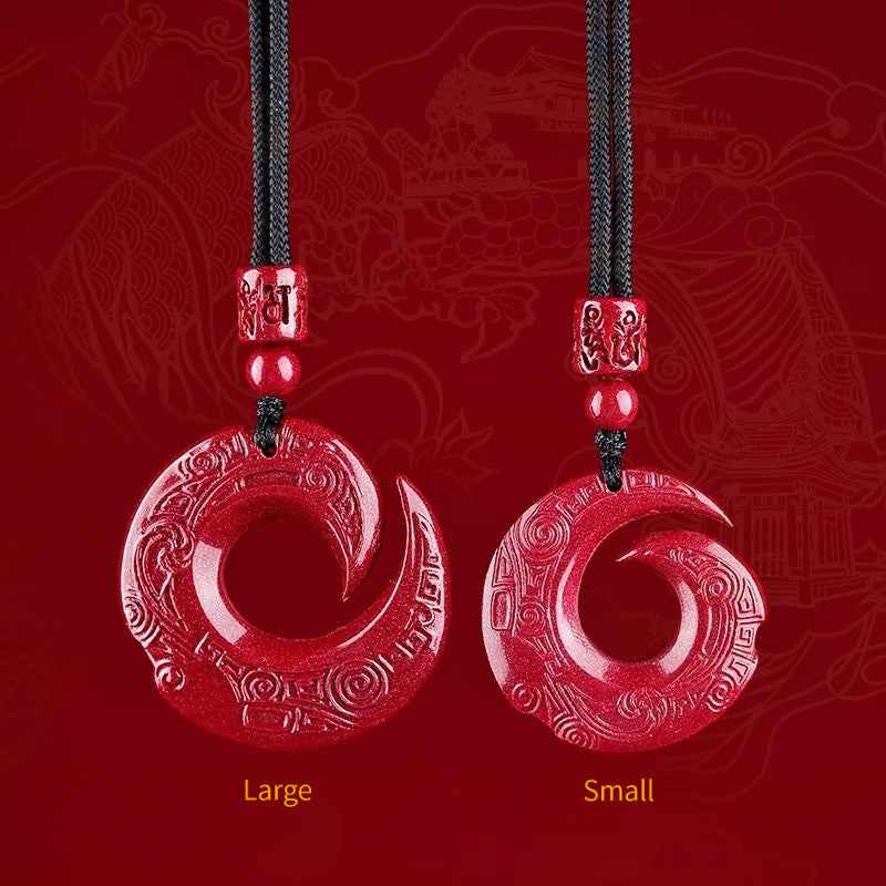 Root Protection - Raw Cinnabar Chakra Pendant
