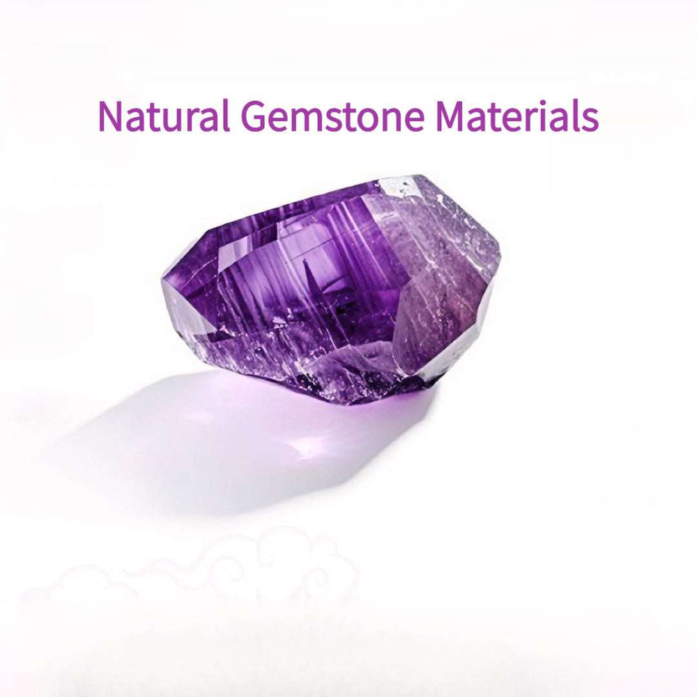 Premium grade genuine amethyst healing crystal jewelry from AURA LITH, perfect as a personalized mindfulness gift.