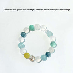 Handmade crystal jewelry featuring premium aquamarine and clear quartz crystals to support emotional healing and inner alignment.