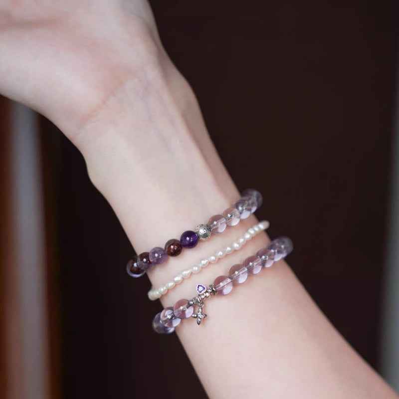 Spiritual crystal chakra bracelet for welcoming good fortune and inner harmony, perfect as a personalized mindfulness crystal gift.