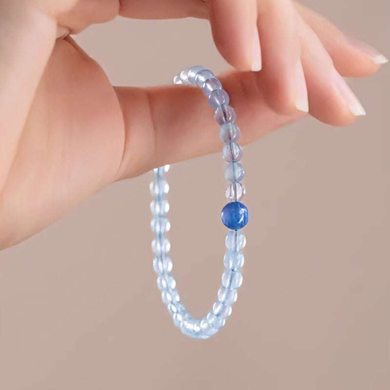 Spiritual crystal chakra bracelet for purifying your personal energy and releasing stress, perfect as a personalized mindfulness crystal gift.