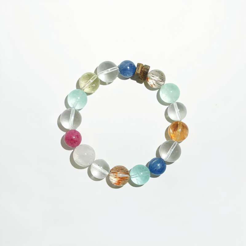 Handmade crystal jewelry featuring premium multi-stone crystals designed to attract wealth manifestation and prosperity.