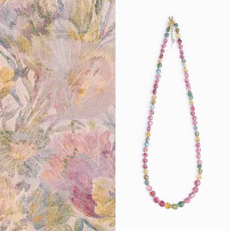 Chakra Balance | Multi-Color Tourmaline Necklace