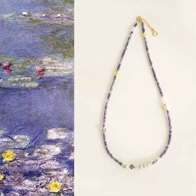 Crown Awakening | Amethyst Baroque Pearl Necklace
