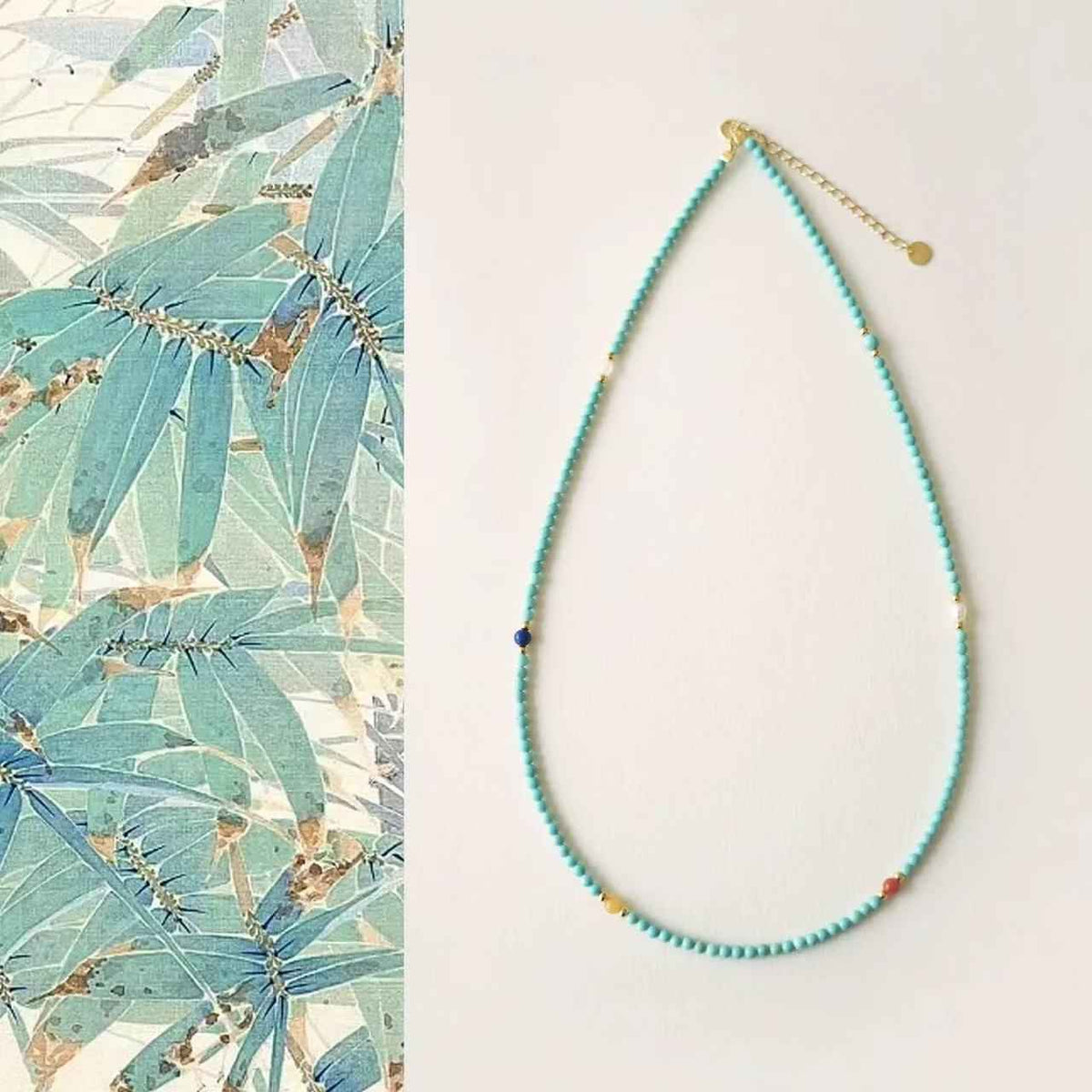 Chakra Harmony | Turquoise Red Agate Necklace