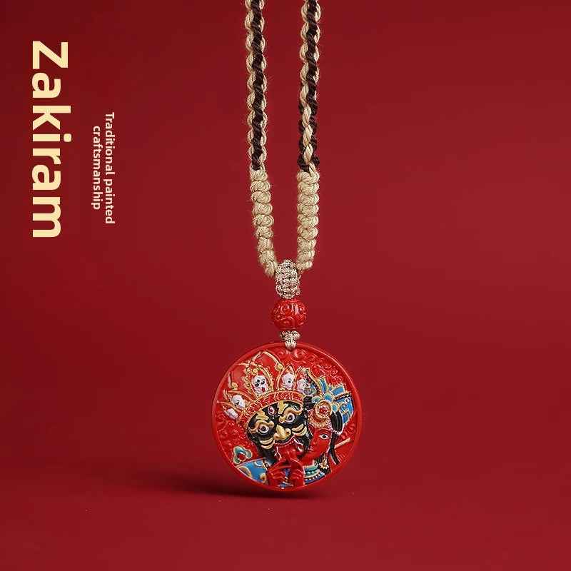 Root Awakening |   Thangka Hand-Painted Necklace