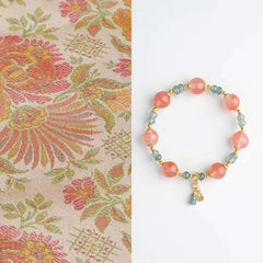 AURA LITH Passion & Balance Ice Southern Red Agate Bracelet, a natural gemstone bracelet designed to vitalize life force energy.